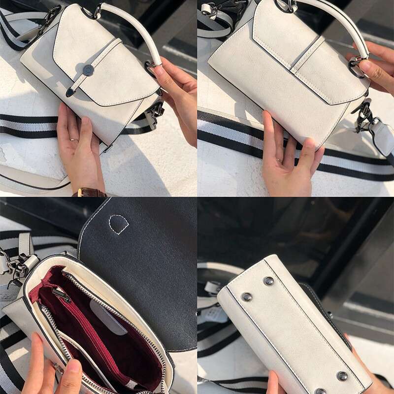 Cowhide small fashionable versatile handbag, shoulder women's temperament crossbody bag, 2025 new style, chic and elegant clothing