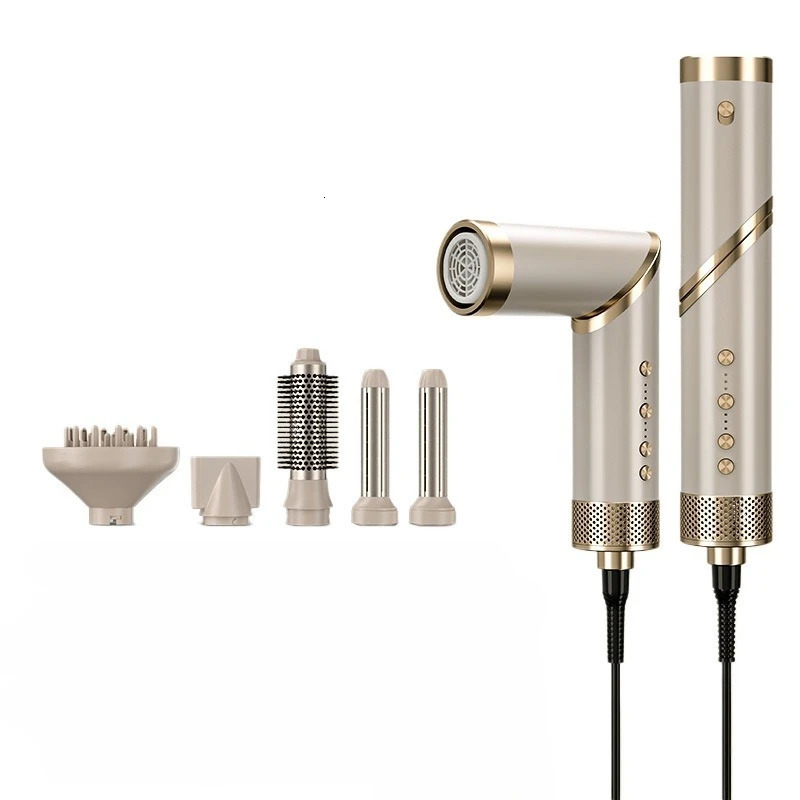 5 in 1 Folding Multifunctional Hair Dryer Plasma Household Air Comb Set Multifunctional Hair Dryer Curling Iron 250513
