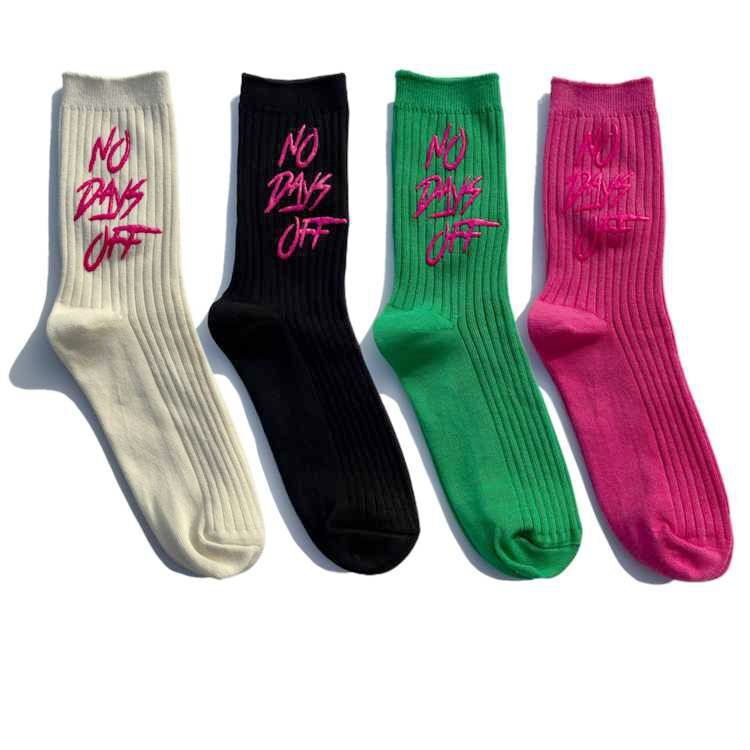 Designer Socks Printed Letters Men And Women S Mid Tube Cotton Double Needle Trendy Socks Internet Famous Minimalist Sports Street Skateboarding Socks