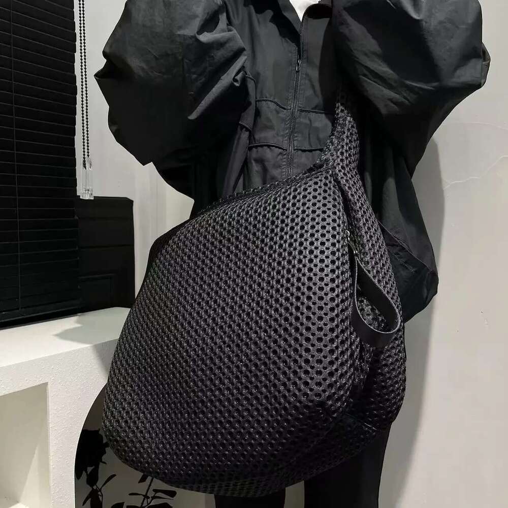 Ladies' Fashionable Mesh Nylon Lightweight Diagonal Cross With Large Capacity Ing Casual Shoulder Bag