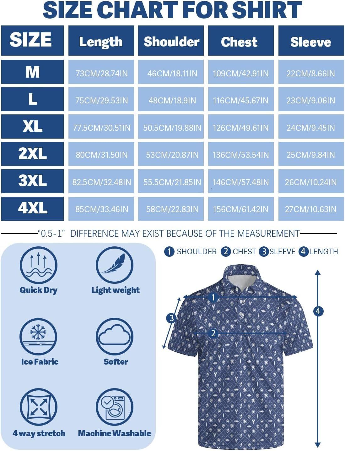 Mens Polo shirt Funny Golf Shirts for Men Moisture Wicking Men's Fun Golf Polo Shirts Quick-Dry Polo Shirts Fashionable and atmospheric