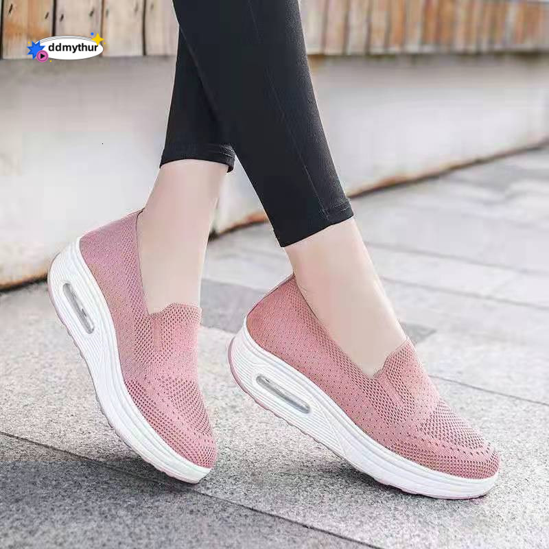 Casual new one foot thick air cushion 2023 fashion dance soft sole comfortable women's shoes ddmythur