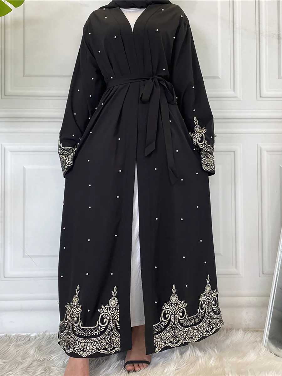 2025 Modest Abaya Ramadan Dubai Robe Femme Musulmane Turkey Kaftan Islamic Clothing Muslim For Women Kimono Caftan Marocain Cardigan X2505147
