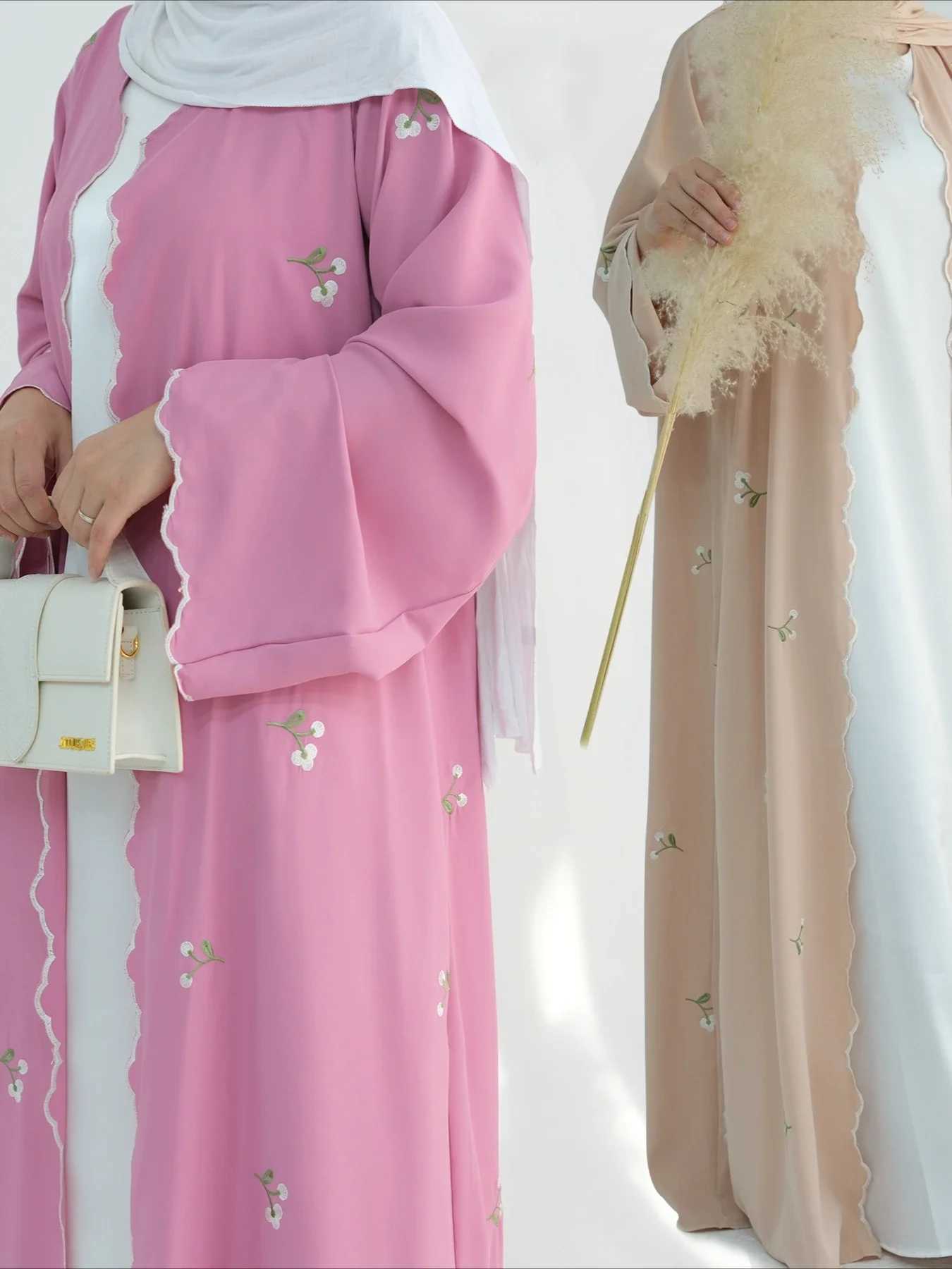 Eid Muslim Abaya for Women Embroidery Cardigan Dresses Abayas Ramadan Morocco Dubai Jalabiya Kaftan Vestidos Arab Long Robe 2025 X250514
