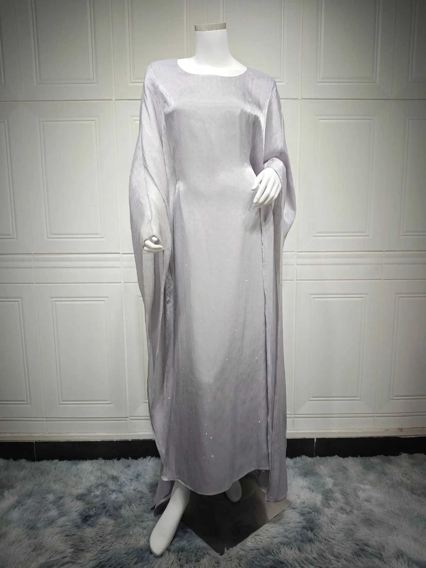 Morocco Dubai Diamonds Abayas for Women Muslim Modest Dress Batwing Slve Kaftan Jalabiya Ka Eid Djellaba Caftan Robe Arab X250514
