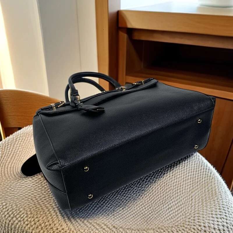 New Large Capacity Handbag Belt Decoration Ornaments Printed Tote Bag Briefcase Shoulder Crossbody