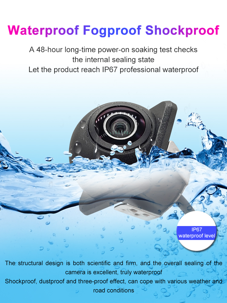 Car Backup Camera - CVBS Night Vision, 140 Degree Wide-Angle Rear View Back Cameras