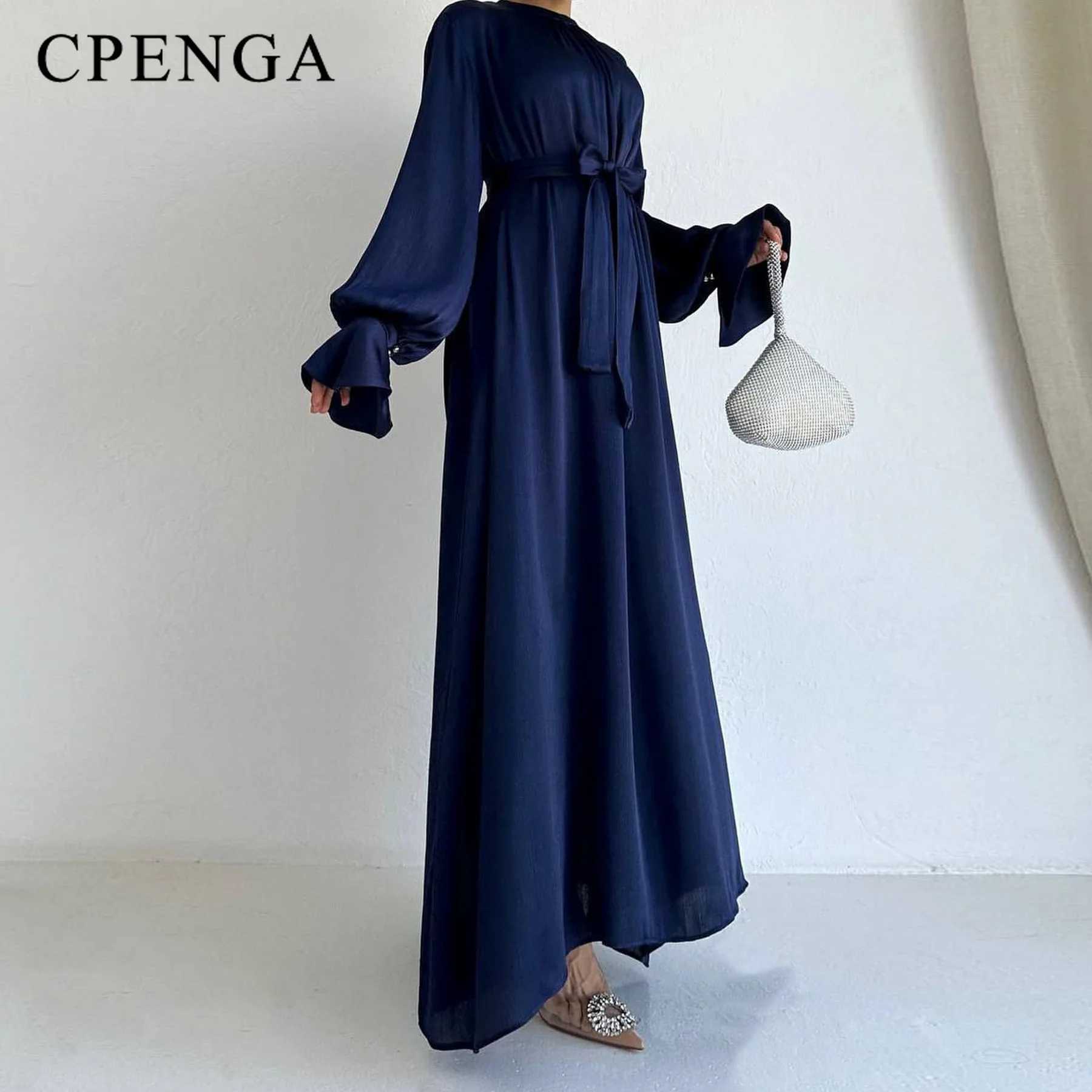 2024 Saudi Arabia Muslim Modest Dress for Women Eid Dubai Abaya Luxury Islam Holiday Party Jalabiya Robe New Turkey Plain Gown X250514