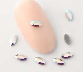 10 pieces/set of dental accessories, various shapes, colored crystal stones, lead-free butterfly teeth