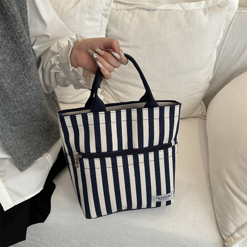 Buy Luxury Bag Groceries Lunch Boxes Women's New Free Delivery Designer Bag Handbags Fashion Korean Style Artistic Canvas Bags Cloth Bags