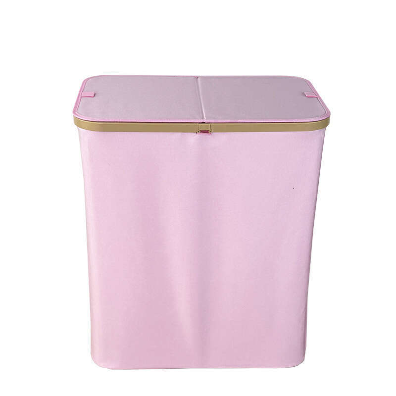Oxford cloth double open lid dirty clothes waterproof large capacity plastic laundry beverage bottle recycling basket