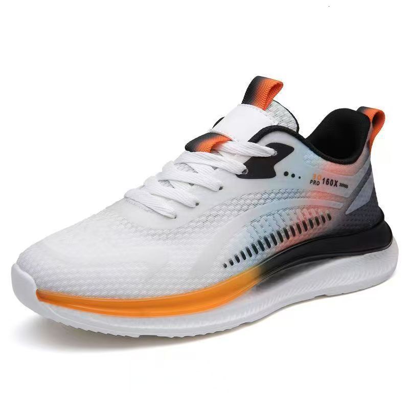 Men S Casual Shoes New Summer Breathable Mesh Casual Lace Up Running Cold Adhesive Sports Trendy Shoes For Men Ddmysaturn