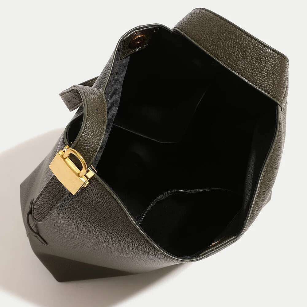 Shoulder For Women's PU Leather Bucket Solid Versatile Tote Bag Adjustable Strap Handbag Large Capacity Crossbody Bags