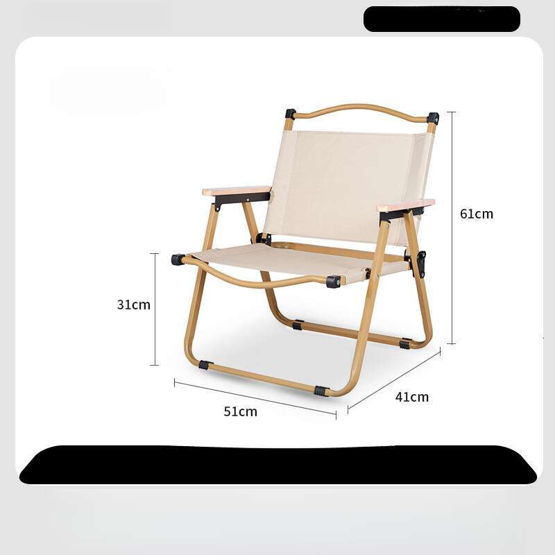 Outdoor portable folding Kemite chair, aluminum alloy table, ultra light backrest seat, camping supplies, beach chair