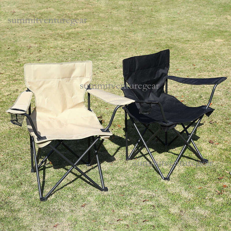 Outdoor backrest outdoor leisure folding chair, multifunctional barbecue camping fishing portable chair