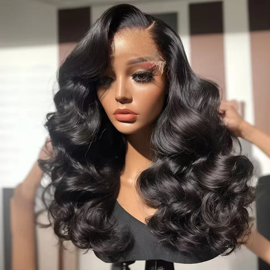 13x4 Bob Body Wave Wig 200% Density Brazilian Remy Human Hair Wig HD Transparent Lace Frontal Wigs Brazilian for Women Synthetic Front wigs