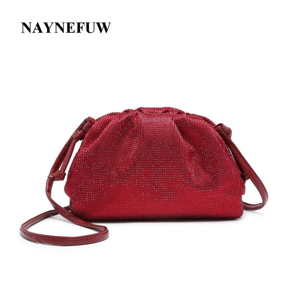 2025 New Elegant Rhinestone Clutch Crossbody Bag For Women Party Evening Famous Brand Purse