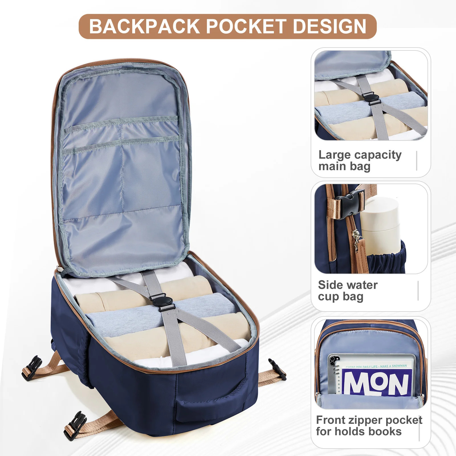 Travel Backpack Cabin Bag Ryanair 40x20x25 CarryOns Men Women 156 inch Laptop Casual 40x28x17 250514