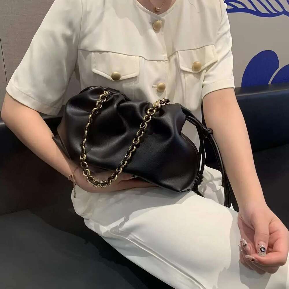 Brand Designer Fashion High-Grade Texture Leather Cloud Bag Ladies High Quality Cowhide Shoulder Crossbody Bags