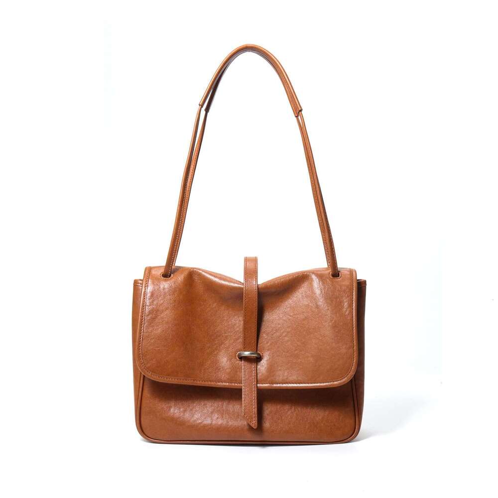 Tote Bag Genuine Leather Women S Handmade Vegetable Tanned Top Layer Cowhide Shoulder Crossbody Tote Bag And Miscellaneous Bag KQ