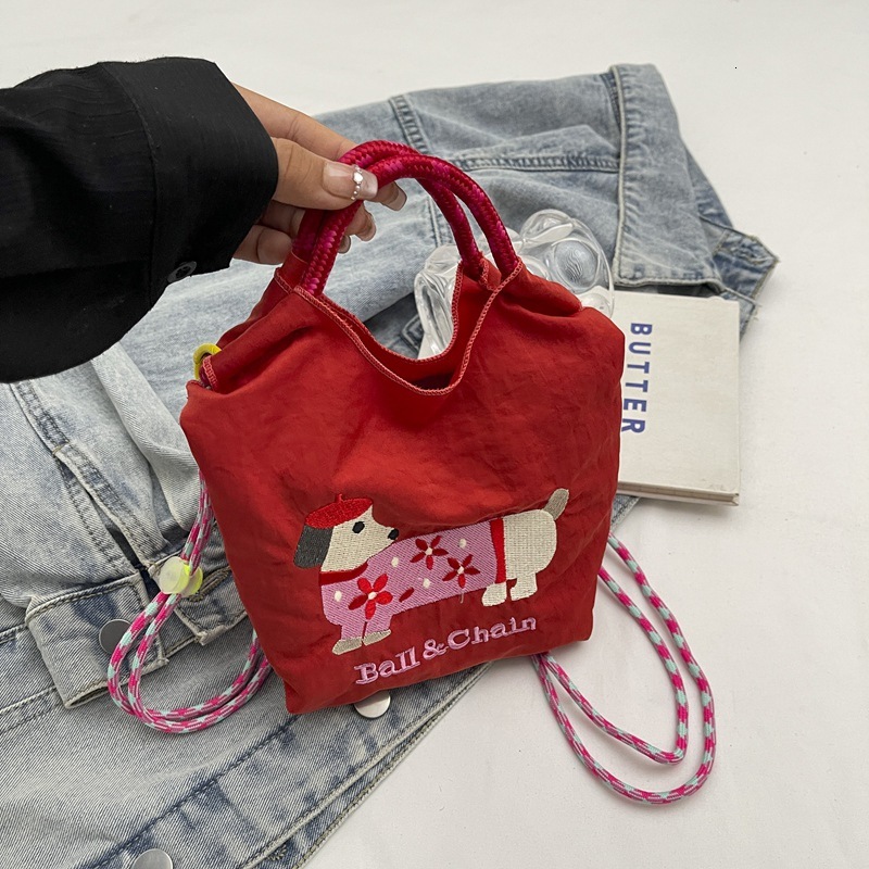 New free embroidery express bag, new exquisite trendy bag, student designer casual mini handbag, multifunctional shopping phone bag
