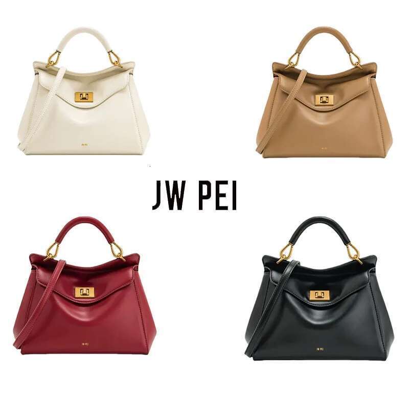 JWPEI Lock Niche Leather Shoulder Messenger Women's High-End Light Handbag New York Bag