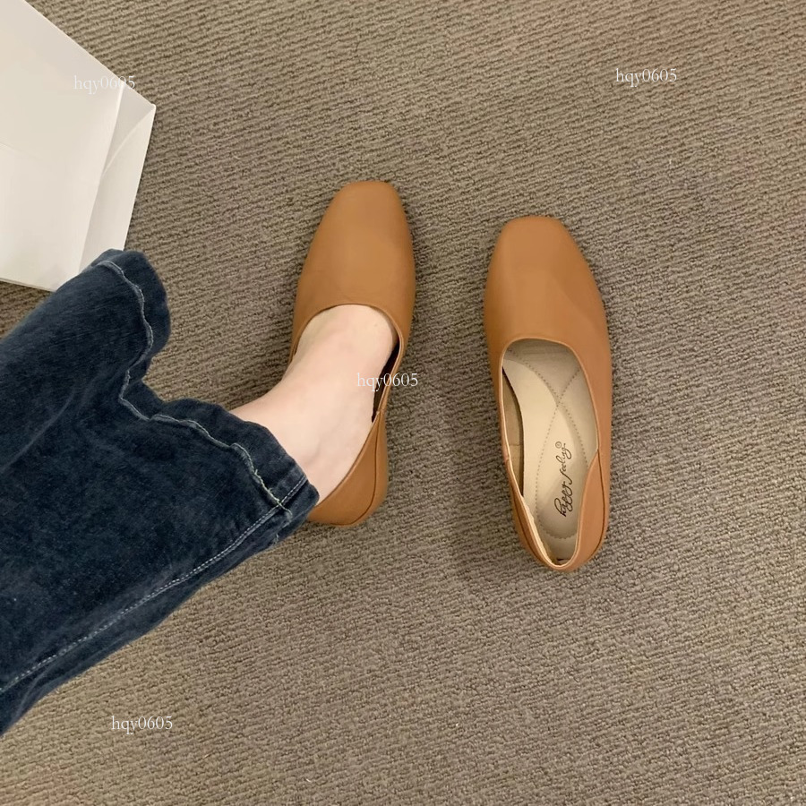 Top brand high-quality new-style designer new shoes with soft leather and soft soles for women in spring 2025, women's bean shoes new fashion sho