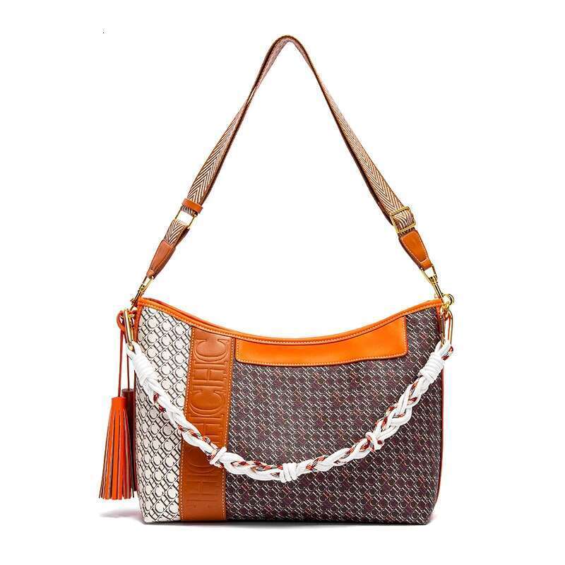 CHCH Tote 2025 New Splicing Design Dual Purpose Shoulder Large Capacity Commuter Women's Bag 250514