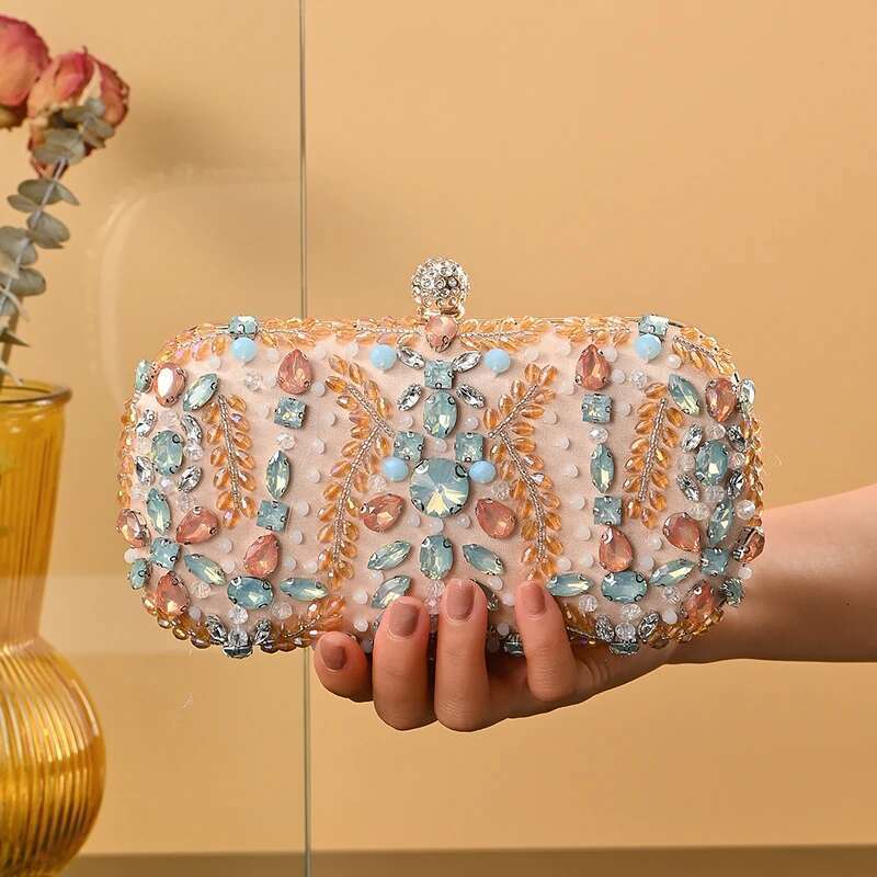 Evening Popular Women's Bag Bridal Clutch Female Party chain shoulder Purse Wedding Bags Crystal Handbags