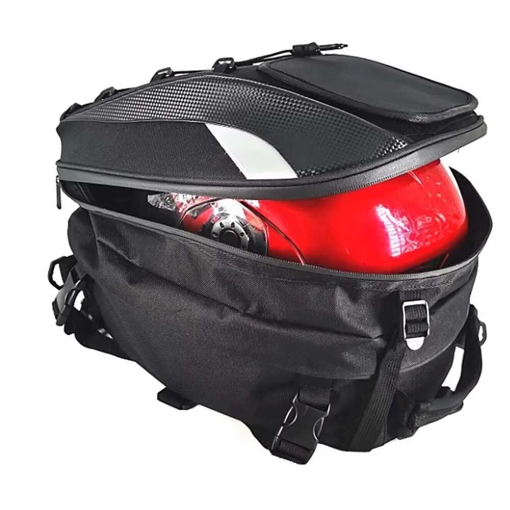 New Waterproof Tail Multi-functional Durable Rear Seat High Capacity Motorcycle Bag Rider Backpack