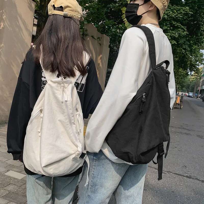 Designer Bag 2025 Solid Color Backpack Women 2023 Wash Canvas Teenagers Girls For School Bags Travel Men Backpack Large Capacity Daypack Bag Luxury Ba