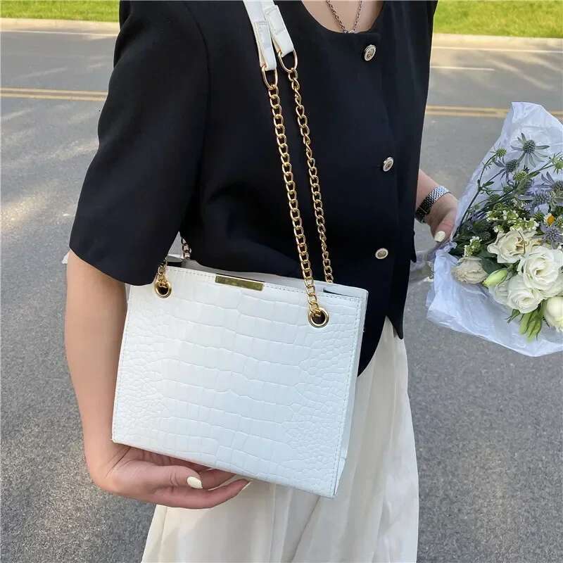 2024 Fashion Female Crossbody Bags For Women Designer Shoulder Chain Solid Color Messenger Bag Handbags