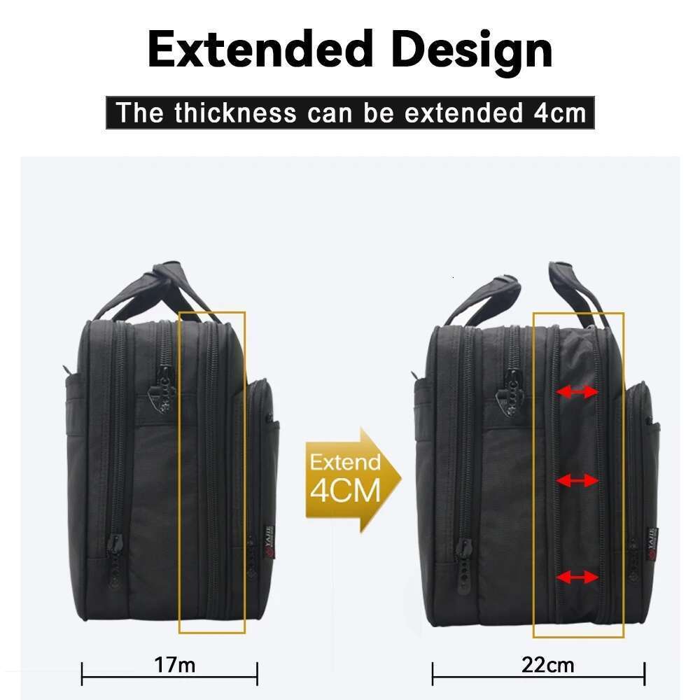 Large Capacity Briefcase Men Business 15.6 17 inch 19 inches Laptop Shoulder Bags Canvas Handbags Messenger Bag