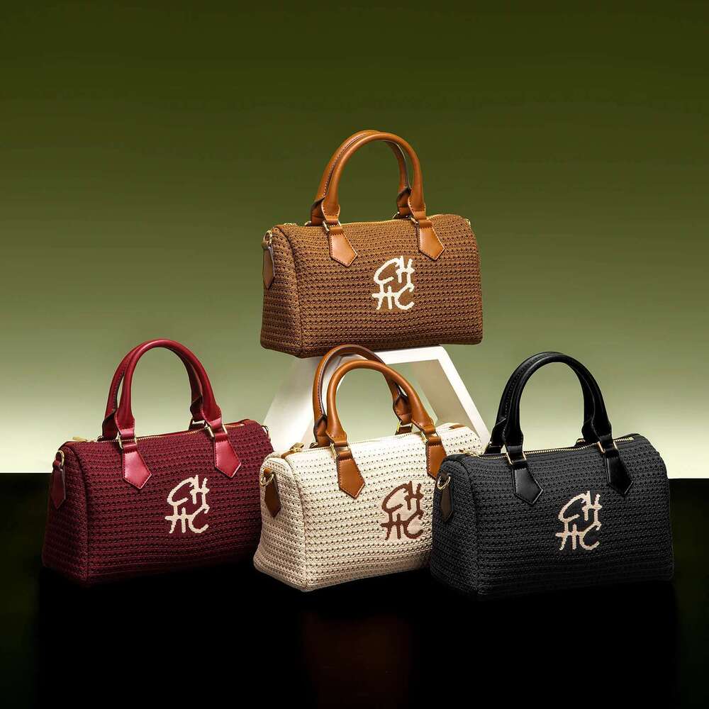 CHCH Women's Shoulder 2025 Summer New Fabric Handbag Travel Vacation Beach Bag Wallet 250514