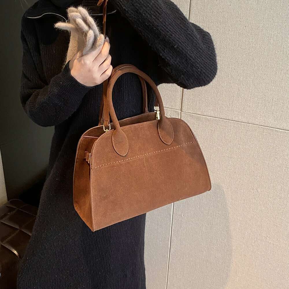 Women Tote Suede Shoulder Stylish Crossbody Trendy Carrying Fashion Designer Bags Top-Handle Satchel Bag