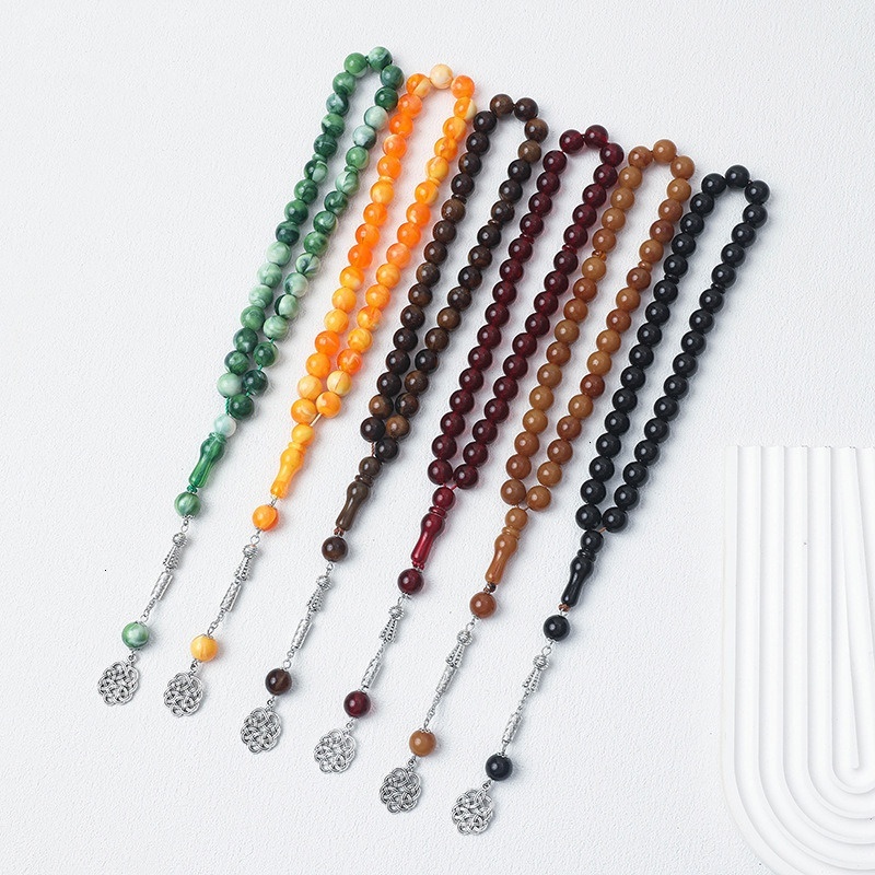 33 12cm Tisbiha Muslim prayer beads, Hui ethnic bracelet, Arabic jewelry, straight hair, available online