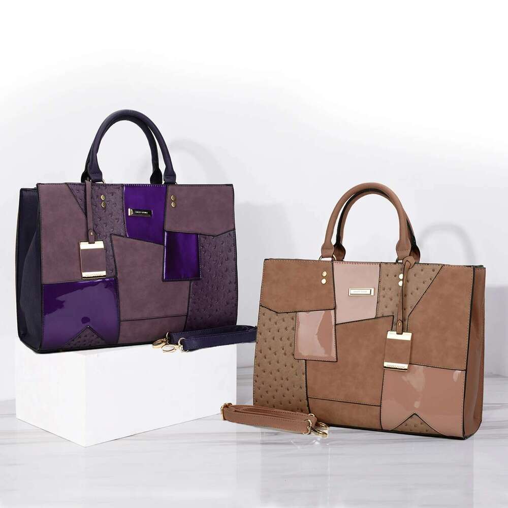 Large Ladies Handbags Single-Shoulder Crossbody Handheld Triple-Use Satchel Portable Leisure Bag