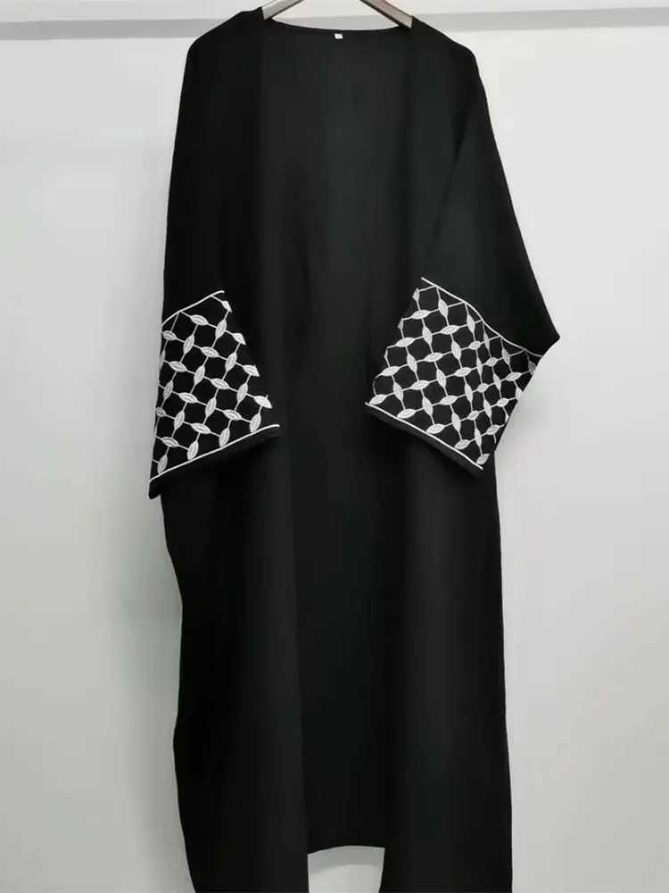 Eid Abaya Dubai Elegant Kaftan Modest Dress Open Muslim Kimono Abayas For Women Islam Caftan Marocain Robe Arabe Femme Musulmane X250514
