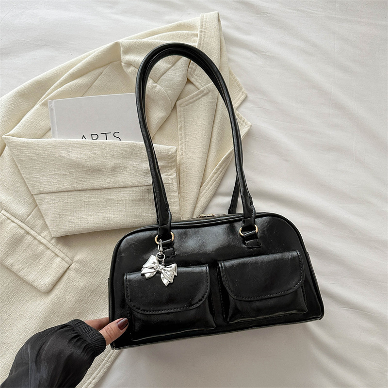 American Fashion Handheld Bowling 2025 New Fashionable Versatile Shoulder High Beauty New Free Delivery Luxury Bag Designer Bag Casual Women's Ba