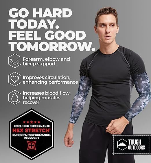 Sports Compression for Men Women Youth, Kids Arm Baseball - Volleyball Sleeves & Basketball Sleeve