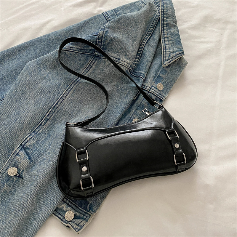 Hot Girl Motorcycle Style Versatile Shoulder 2025 Spring/summer New Collection For Women New Luxury Bag Free Delivery Designer Bag Trendy High End Ele