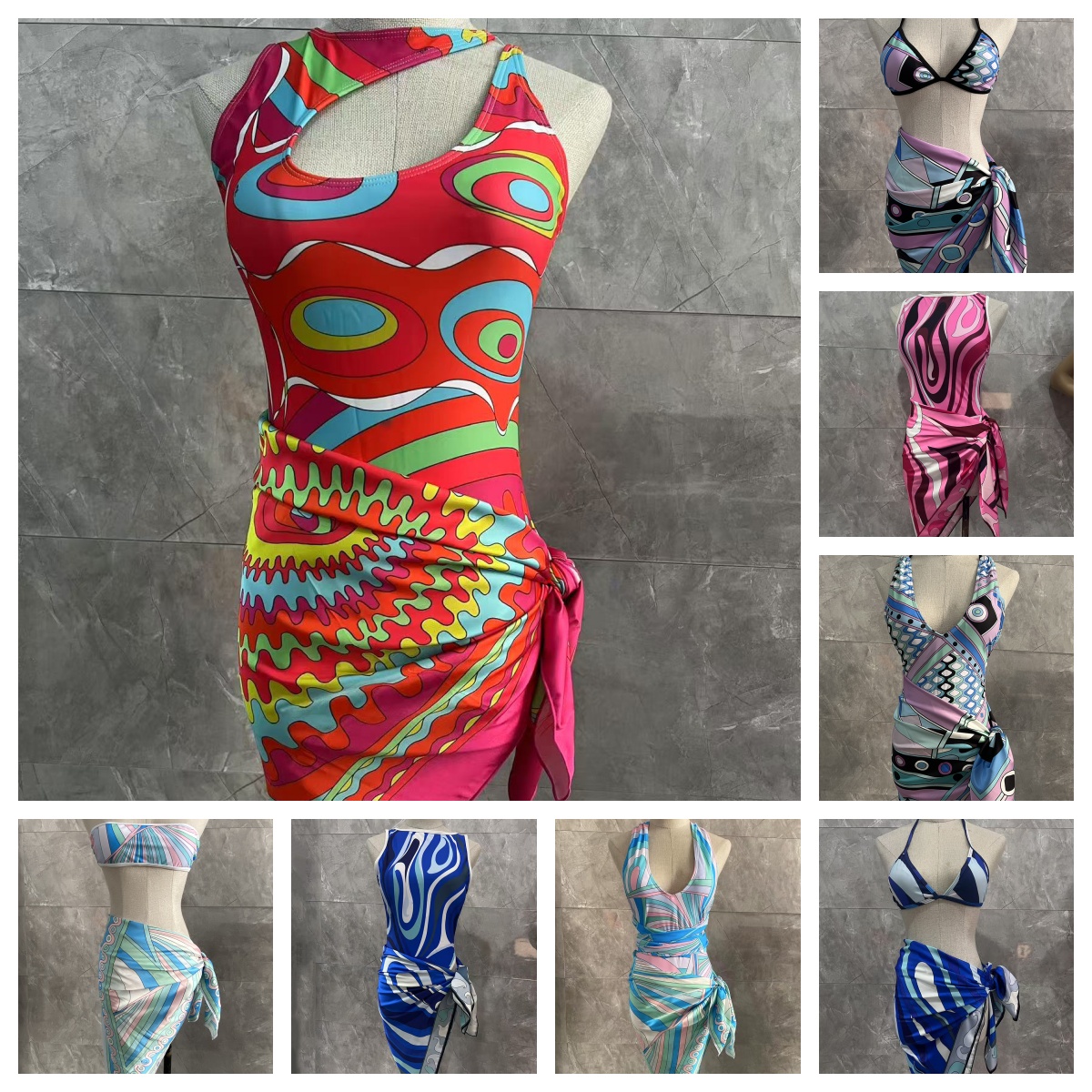 Bohemia Bodysuits Sexy Lace Scarf Bras Lingeries Bathing Suit Summer Women Swimwear V Neck Swimsuits Swim Jumpsuits