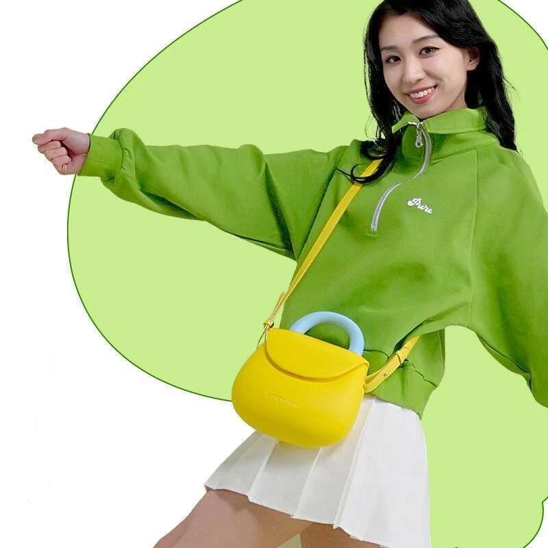 Storage Women's Spacious Waterproof Crossbody Shoulder Bag Lady Scratch-Resistant Lightweight 4 Trendy Colors EVA Sport Satchel