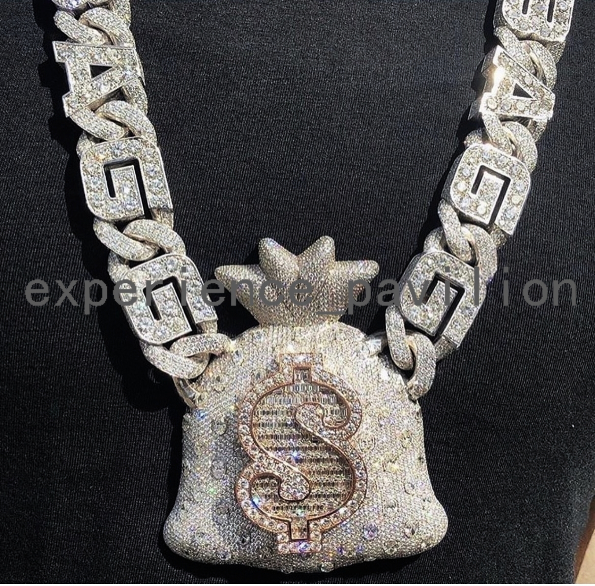 Factory Price Hip Hop Jewelry Custom Pendant Vvs Moissanite and S925 Hip Hop Jewelry Iced Out Moissanite Pendant Vvs