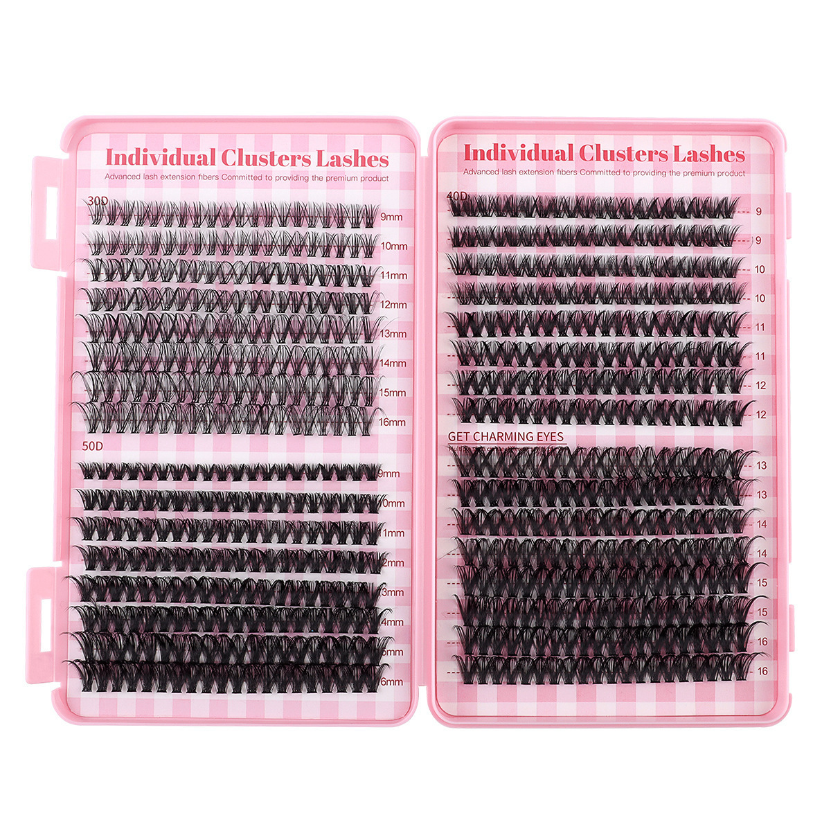 Eyelash Clusters Kit Large capacity Wispy Individual Lashes Natural DIY Cluster Eyelash Extensions for Beginners 241218