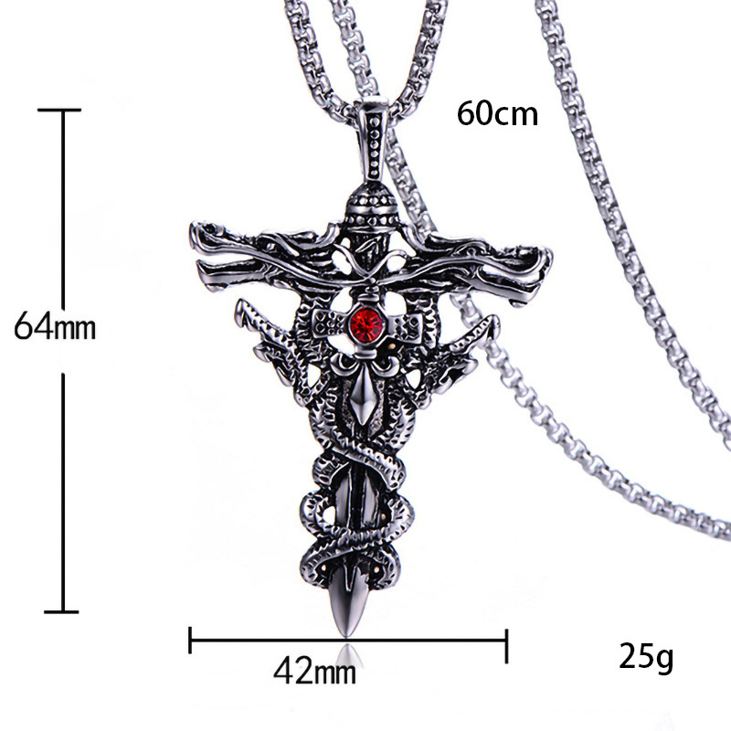 Fashionable and trendy clothing, unisex retro hip-hop personalized cross style accessories