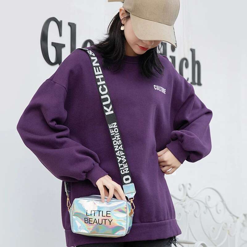 Ladies Messenger Fashion Designer Hologram Small Phone Purse and Handbag For Women Laser Crossbody Shoulder Bag bolsa