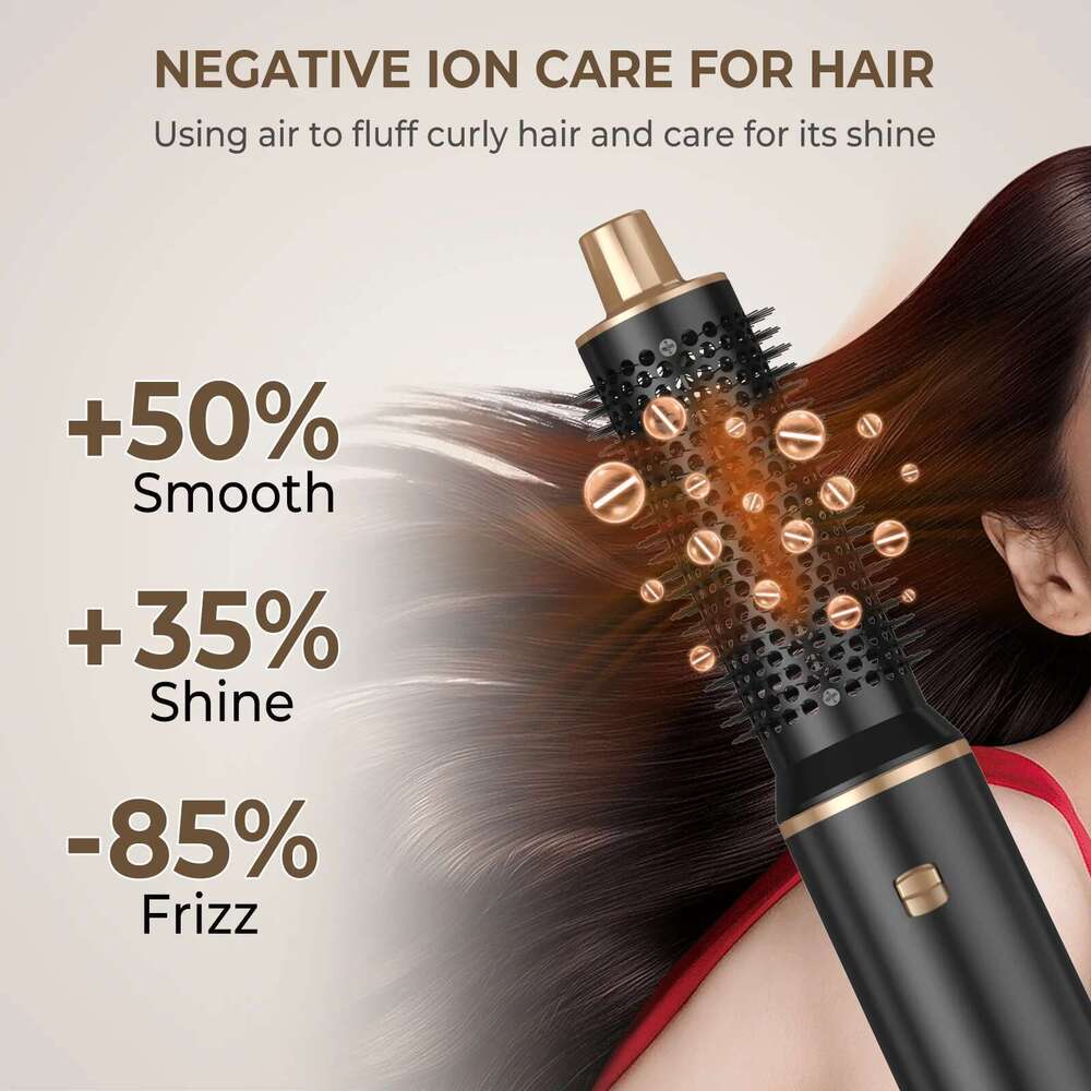 5 in 1 Professional Straightener Curler Electric Comb Dryer Brush Hot Volume Curlers Hair Style Set