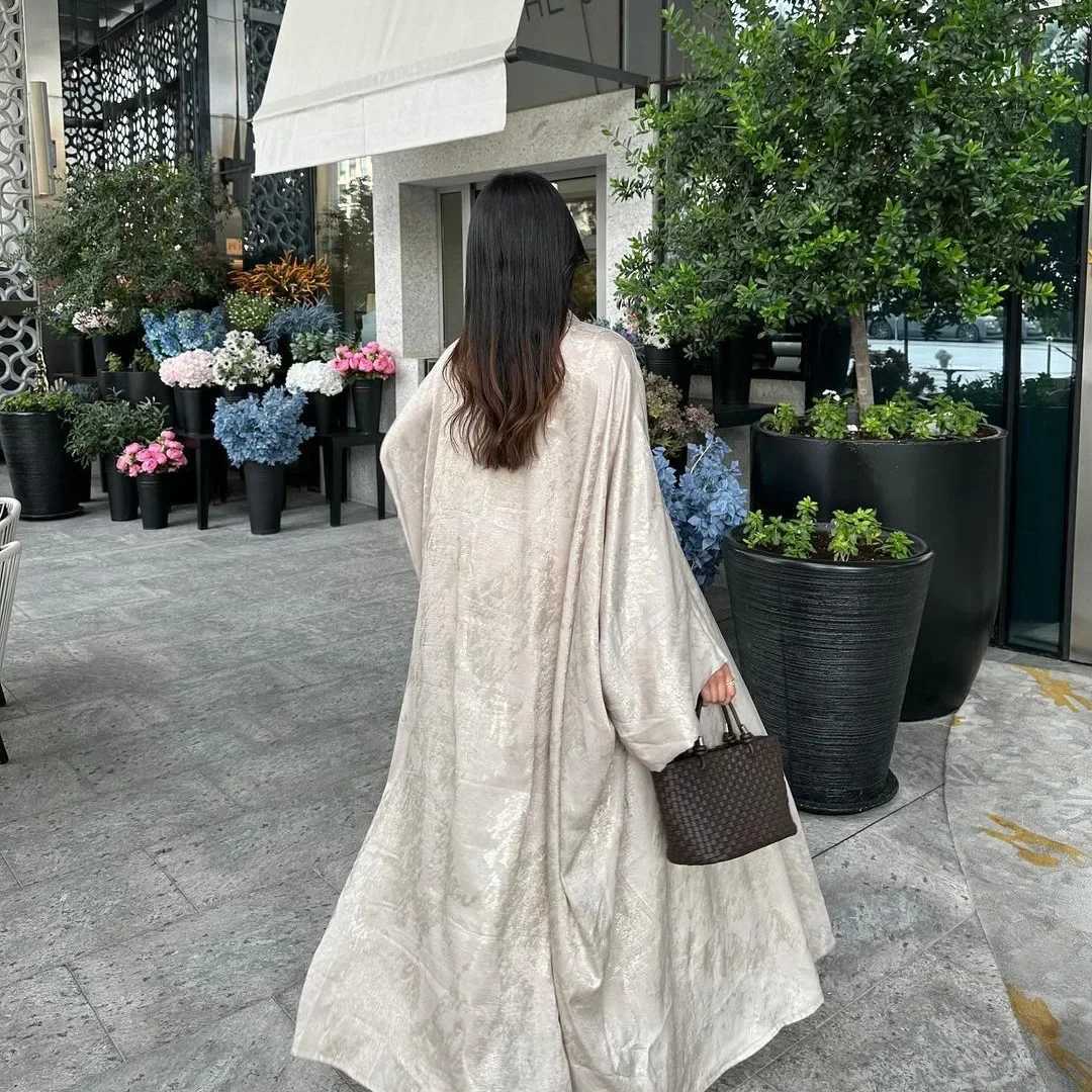 Satin Kimono Open Abayas for Women 2025 Ramadan Muslim Dress Turkey Kaftan Ka Caftan Marocain Abaya Dubai Luxury Jalabiya X250514