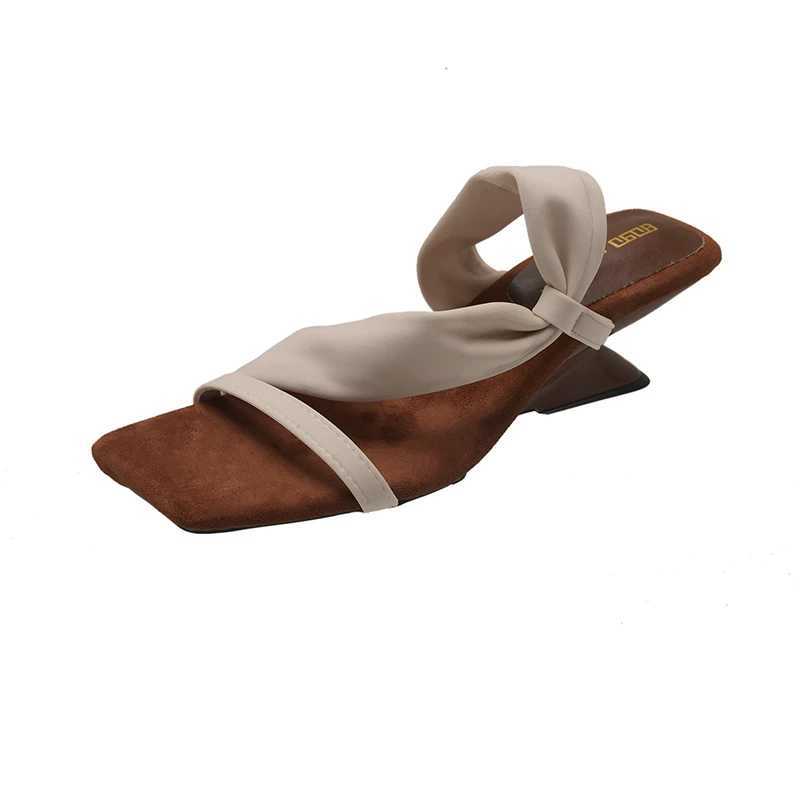 Gladiator Summer Women Slippers Concise Strange Style Mules Shoes Ladies Outdoor Party Dress Sandalias W250514